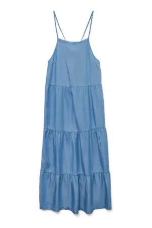 Rochie de vara dama 10326075 - Lyocell - Albastru