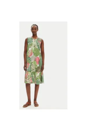 Rochie de vara dama  13002032 - Bumbac/Modal - Verde