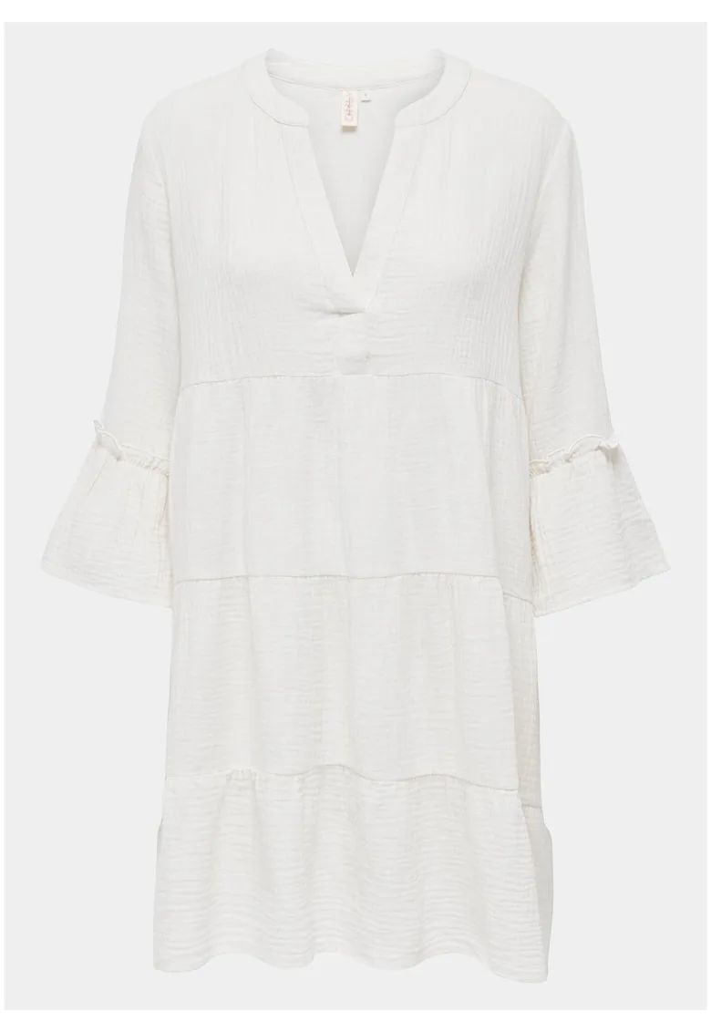 Rochie de vara dama 15267999 - Bumbac organic - Alb