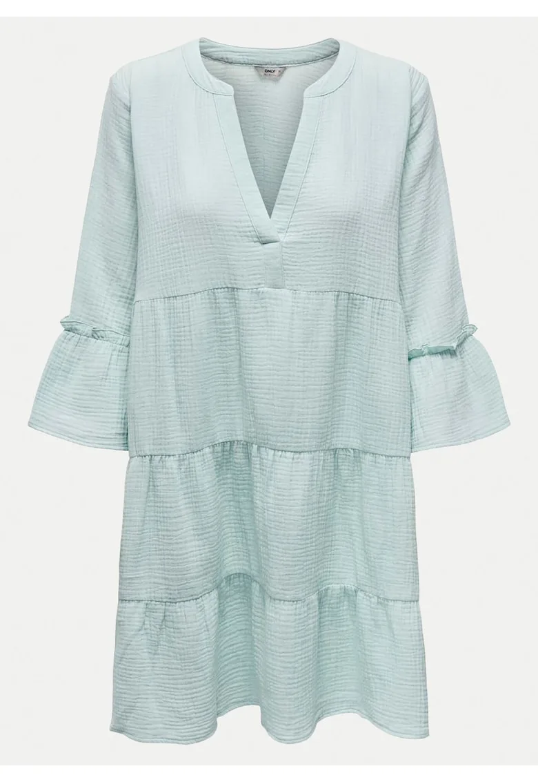 Rochie de vara dama 15267999 - Bumbac organic - Verde