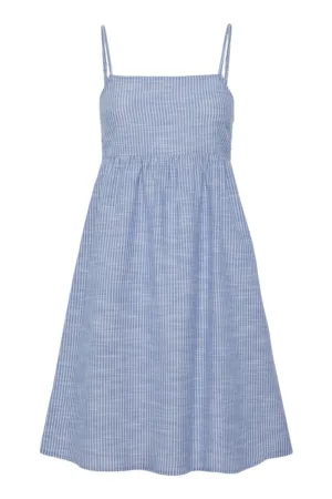 Rochie de vara dama  17155309 - Bumbac/In - Albastru