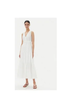 Rochie de vara dama  251-RASKA - Bumbac/Poliester - Alb