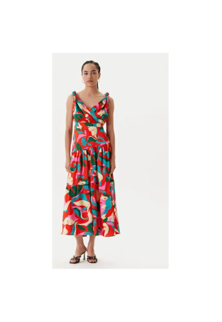 Rochie de vara dama 251-RBY.F - Poliester reciclat - Multicolor