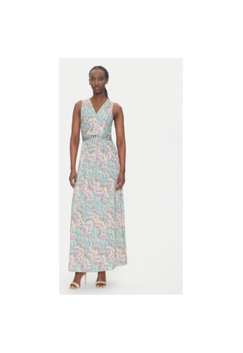 Rochie de vara dama 251-RPOPPA - Poliester - Multicolor