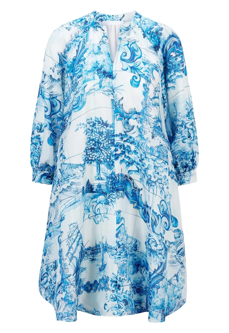 Rochie de vara dama 50454550 - Matase - 34 EU - Albastru