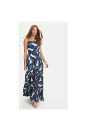 Rochie de vara dama  511FD15021 - Bumbac/Viscoza - Bleumarin