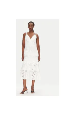 Rochie de vara dama  53-3396 - Bumbac - Alb