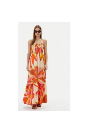 Rochie de vara dama  PT2707CLD001 - Viscoza - Portocaliu