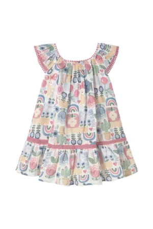 Rochie de vara fete  1917 61 - Bumbac - 4 ani - Multicolor