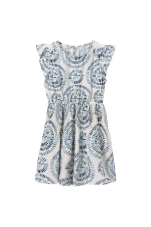 Rochie de vara fete  6975 - Viscoza/Poliamida - Albastru