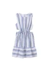 Rochie de vara fete  6982 - Bumbac/Lyocell - Ecru