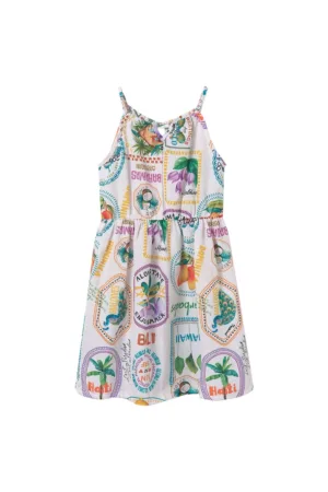 Rochie de vara fete  6986 - Poliester - Multicolor