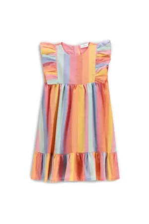 Rochie de vara fete  WC5128201TGK - Bumbac -Multicolor