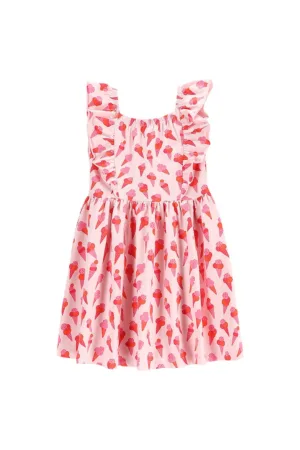 Rochie de vara fete  WC5129301HGK - Bumbac/Elastan -Roz