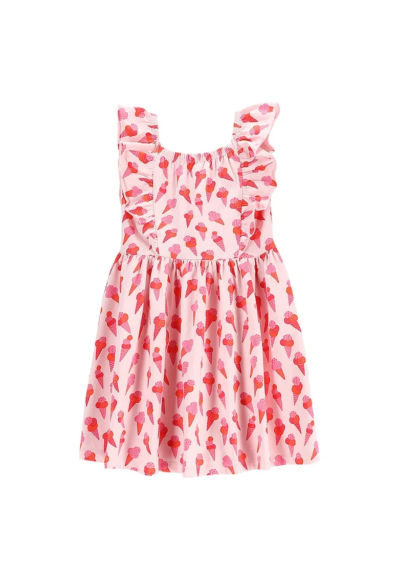 Rochie de vara fete WC5129301HGK - Bumbac/Elastan -Roz