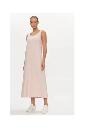 Rochie de vara -  roz - bumbac si elastan -