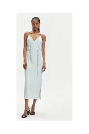 Rochie de vara -  verde - 100% poliester reciclat -