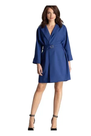 Rochie de zi 5902194373173 - Poliester - Albastru -