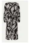 Rochie de zi Anna 15349065 Negru Loose Fit - Bumbac