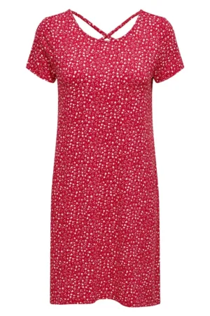 Rochie de zi Bera 15131237 Rosu Regular Fit - Viscoza