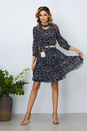 Rochie de zi Keira Bleumarin