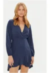 Rochie de zi Kendall PL953610 Bleumarin Regular Fit - Viscoza