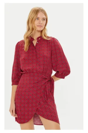 Rochie de zi Picci PL953611 Rosu Regular Fit - Viscoza