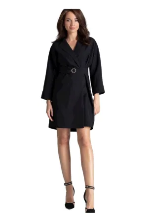 Rochie de zi - Poliester - Negru -