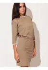 Rochie de zi  bej - model confortabil -