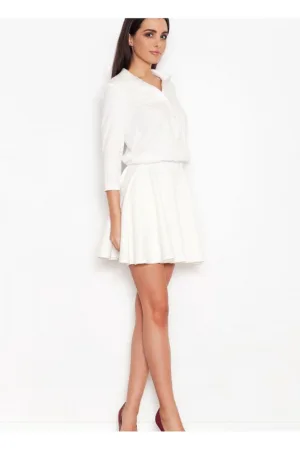 Rochie de zi cu zi - casual - confortabil - material usor - alb