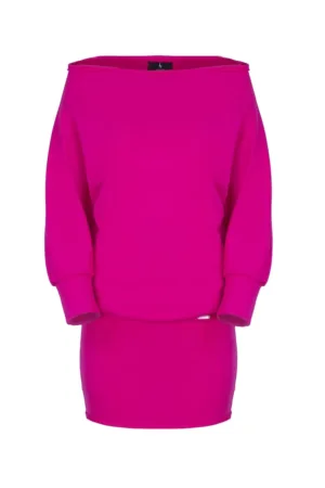 Rochie de zi cu zi - model K254 - fucsia - bumbac 95% -