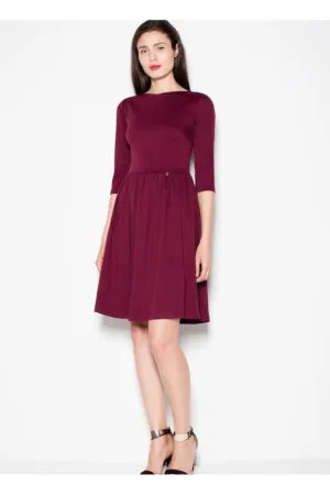 Rochie de zi rosie - casual - XL -