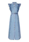 Rochie  denim albastru - bumbac organic - albastru