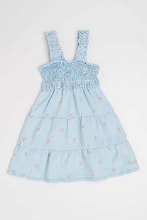 Rochie denim din lyocell