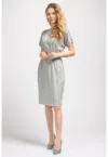 Rochie din amestec de bumbac cu croiala in A