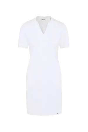 Rochie din amestec de bumbac cu guler ascutit