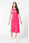 Rochie din amestec de bumbac cu logo
