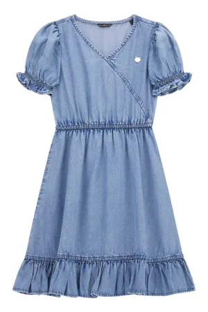 Rochie din amestec de lyocell cu croiala A