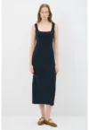 'Rochie din amestec de modal cu slit pe partea din spate - fara maneci