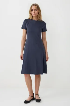 Rochie din bumbac cu croiala pe bie