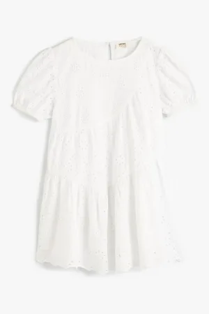 Rochie din bumbac cu decupaje