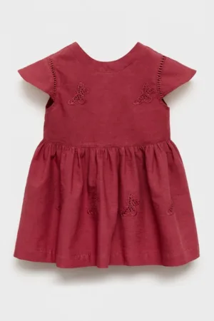 Rochie din bumbac cu detalii crosetate