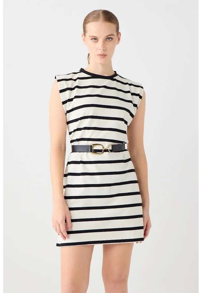 Rochie din bumbac cu dungi