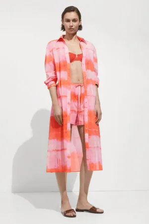 Rochie din bumbac cu model