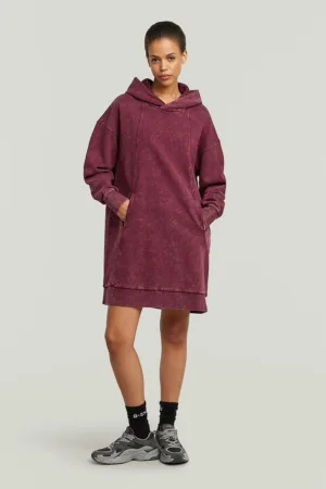 Rochie din bumbac organic cu gluga