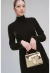Rochie din catifea cu buzunare laterale Valda