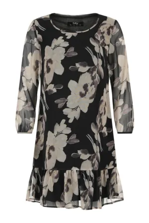 Rochie din chiffon cu imprimeu floral