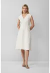 Rochie din dantela Sangallo cu croiala in A