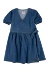 Rochie din denim cu croiala petrecuta