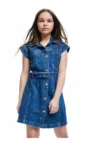 Rochie din denim cu o curea